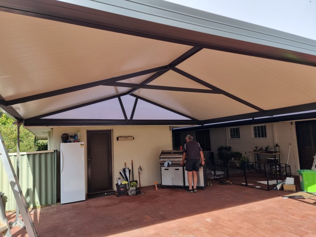 Gable Solarspan VJ Finish Perth Patio Builders, Custom Patio Designs and Carports 8